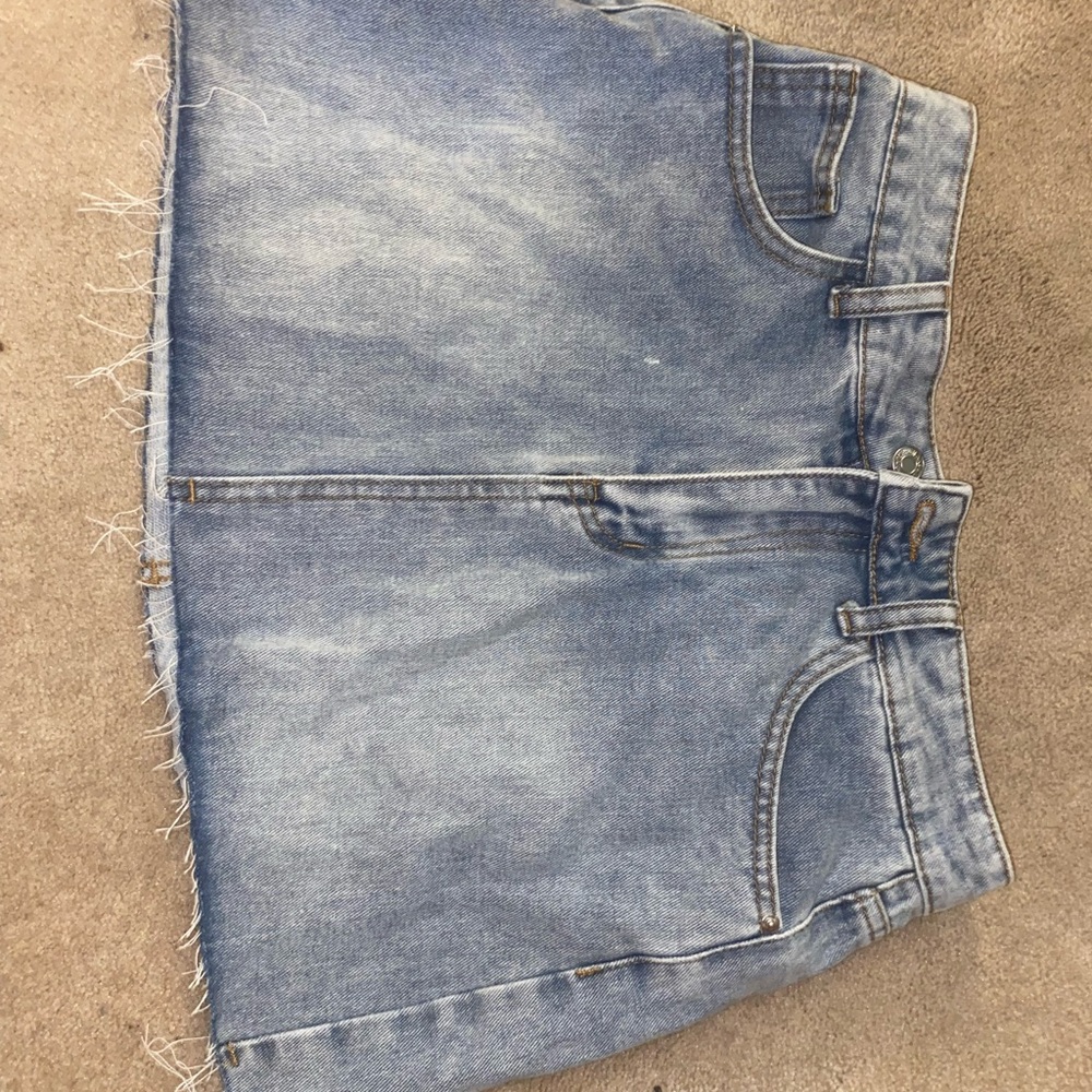 SHEIN Blue Denim Mini Skirt